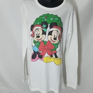 Disney Mickey and Minnie Mouse Christmas T-shirt